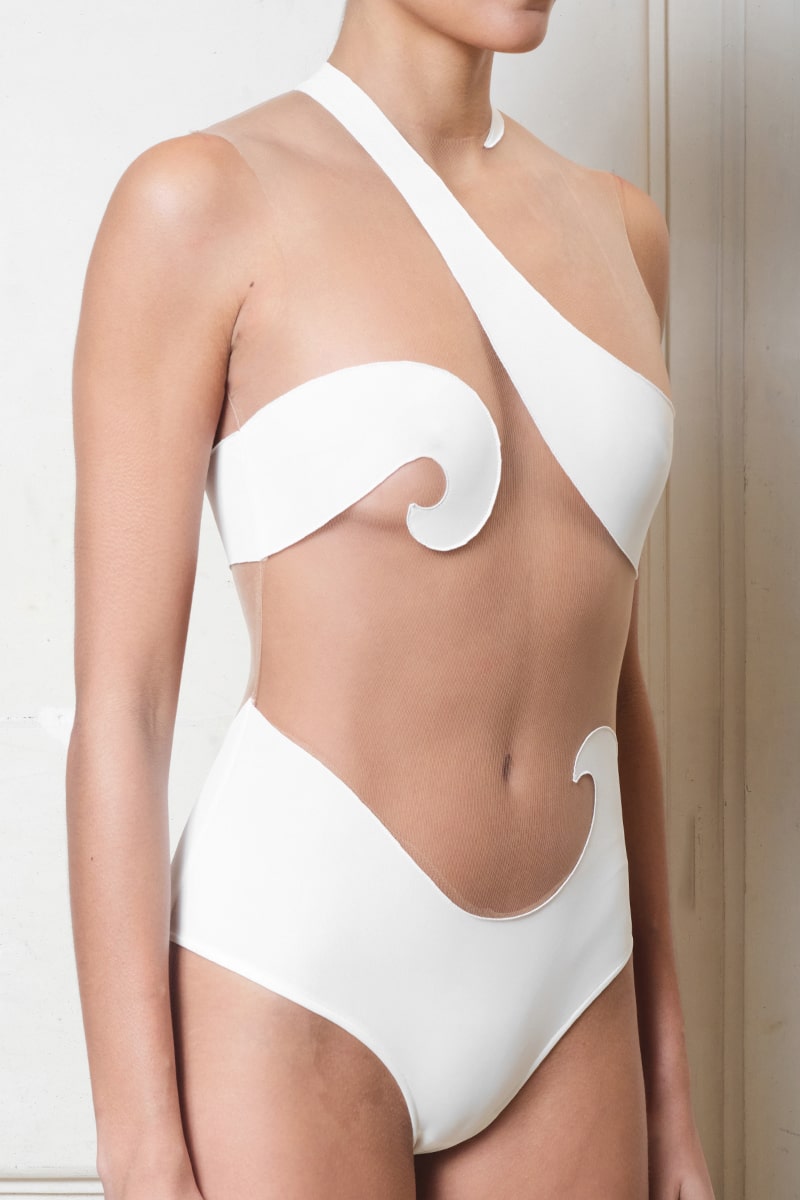 Buy INTIMATELY Kaya Printed Bodysuit - Ivory Combo At 23% Off